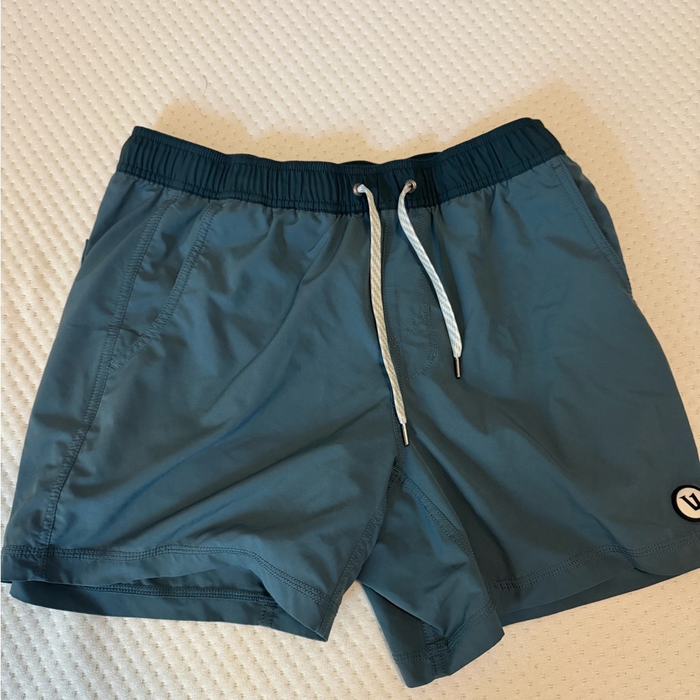 Vuori Dark Teal Men’s Kore Shorted - Lined 5 Inches